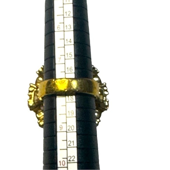 Kate Spade ♠️ Lady Marmalade Gold Tone and Crystal Ring - Picture 5 of 5